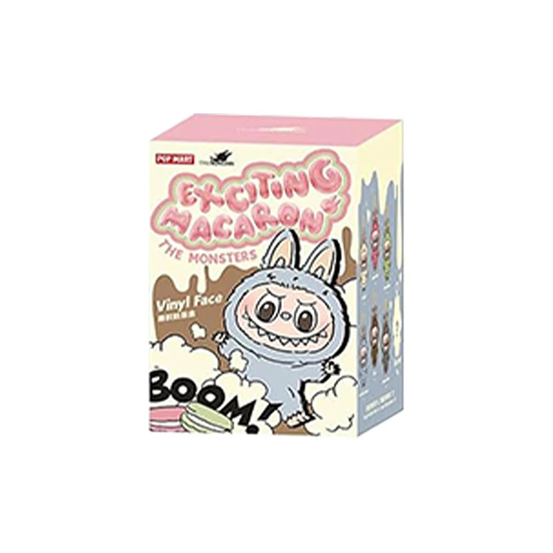 POP MART labubu Doll The Monsters Tasty Macarons Blind Box Random Vinyl Figure Cute Food Theme Collectible Toy Gift