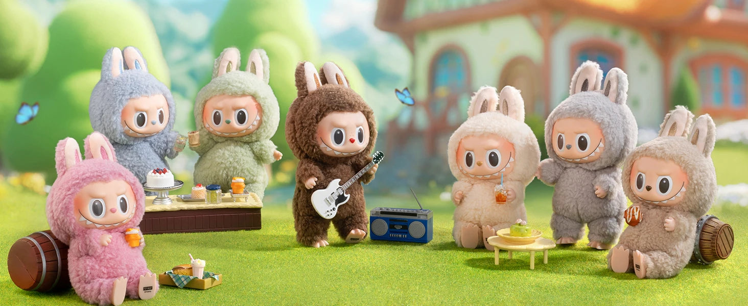 POP MART labubu Doll The Monsters Tasty Macarons Blind Box Random Vinyl Figure Cute Food Theme Collectible Toy Gift