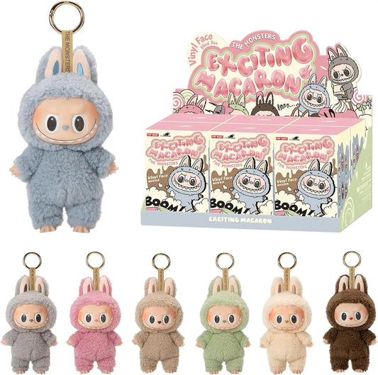 POP MART labubu Doll The Monsters Tasty Macarons Blind Box Random Vinyl Figure Cute Food Theme Collectible Toy Gift 
